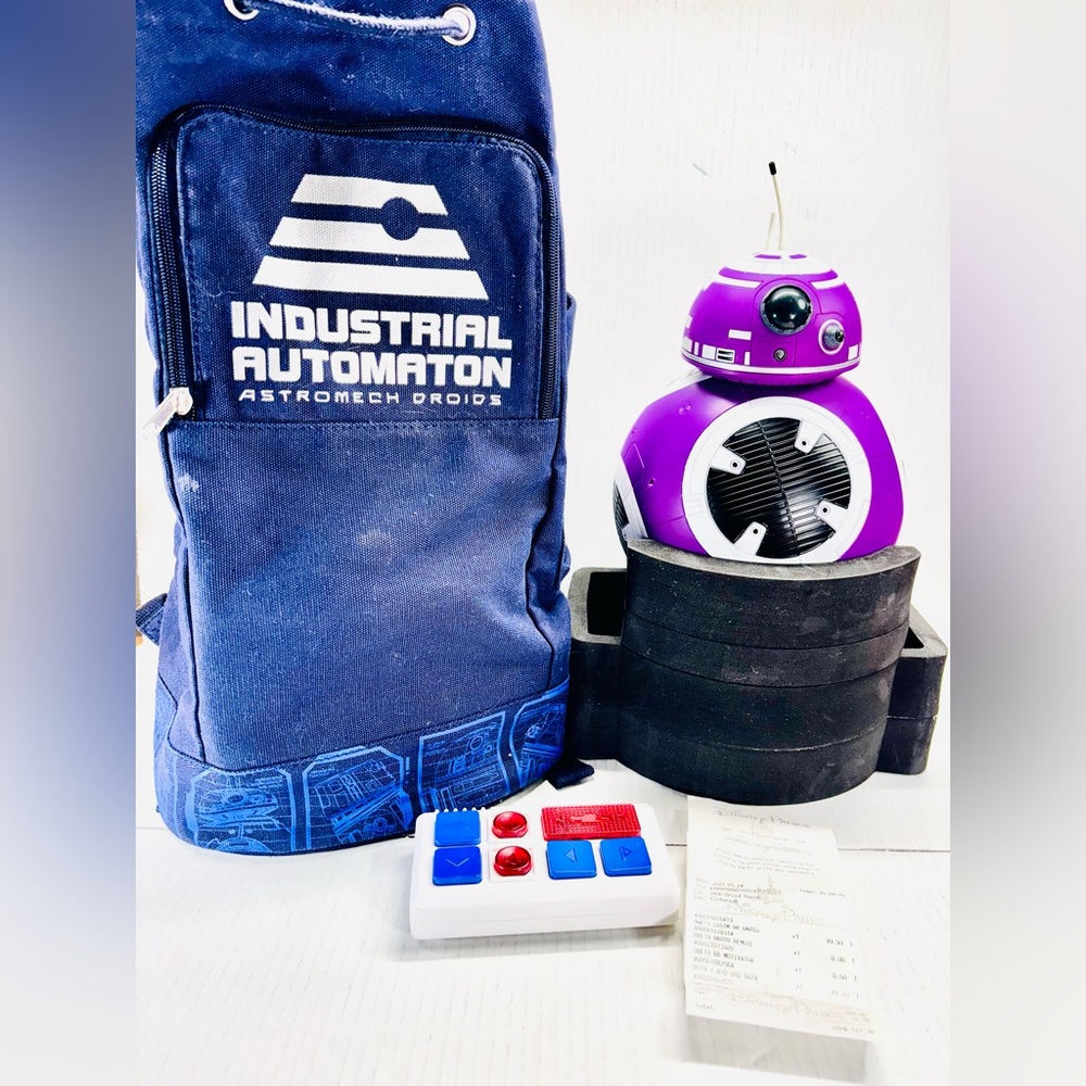 Star Wars Galaxy's Edge Droid Depot Purple/Black BB-8 Remote & Backpack